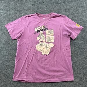 Nike Sole Food Shirt Mens Large Purple Sneaker Burger Graphic Streetwear Tee